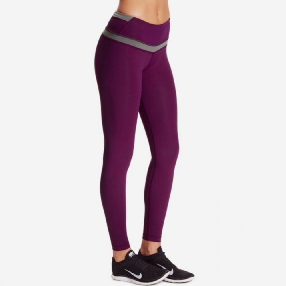 Yoga Smoga ballerina leggings in violet/gray